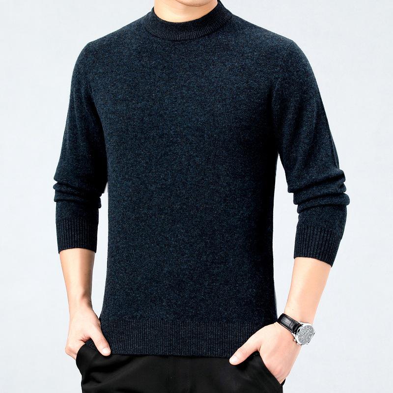 Brand 2025 Cashmere Round Neck Sweater: High-End, Simple, Versatile, Skin-Friendly Knitwear for Autumn/Winter