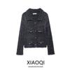 Fashion Style 2024 New Fall Women's Clothing Stylish Gray Short Version Knitting Cardigan Outwear 5711630