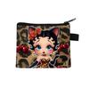 Miss Betty Cartoon Coin Purse Printed Zipper Storage Bag Girls Portable Coin Key Bag