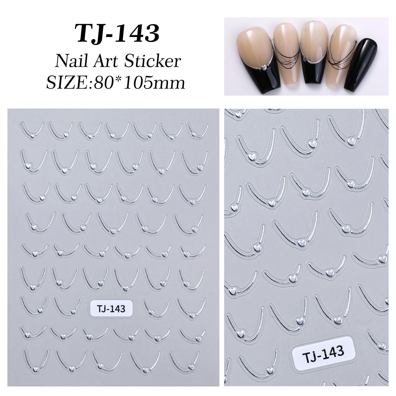 Hibiscus Small Flower Nail Art Stickers - Fresh Adhesive Decorations