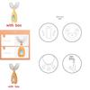 Childrens Ushaped Silicone Toothbrush For Oral Cleaning With Soft Bristles In Multiple Colors