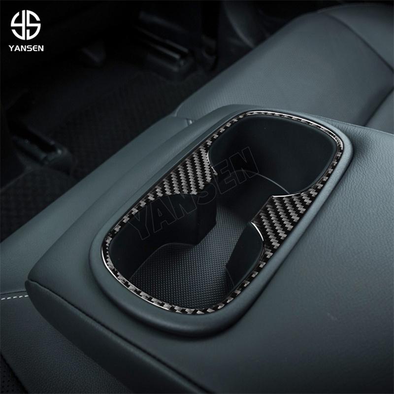 Carbon Fiber for Toyota Corolla 2019 2020 2021 2022 2023 2024 Rear Cup Holder Cover Trim Car Accessories