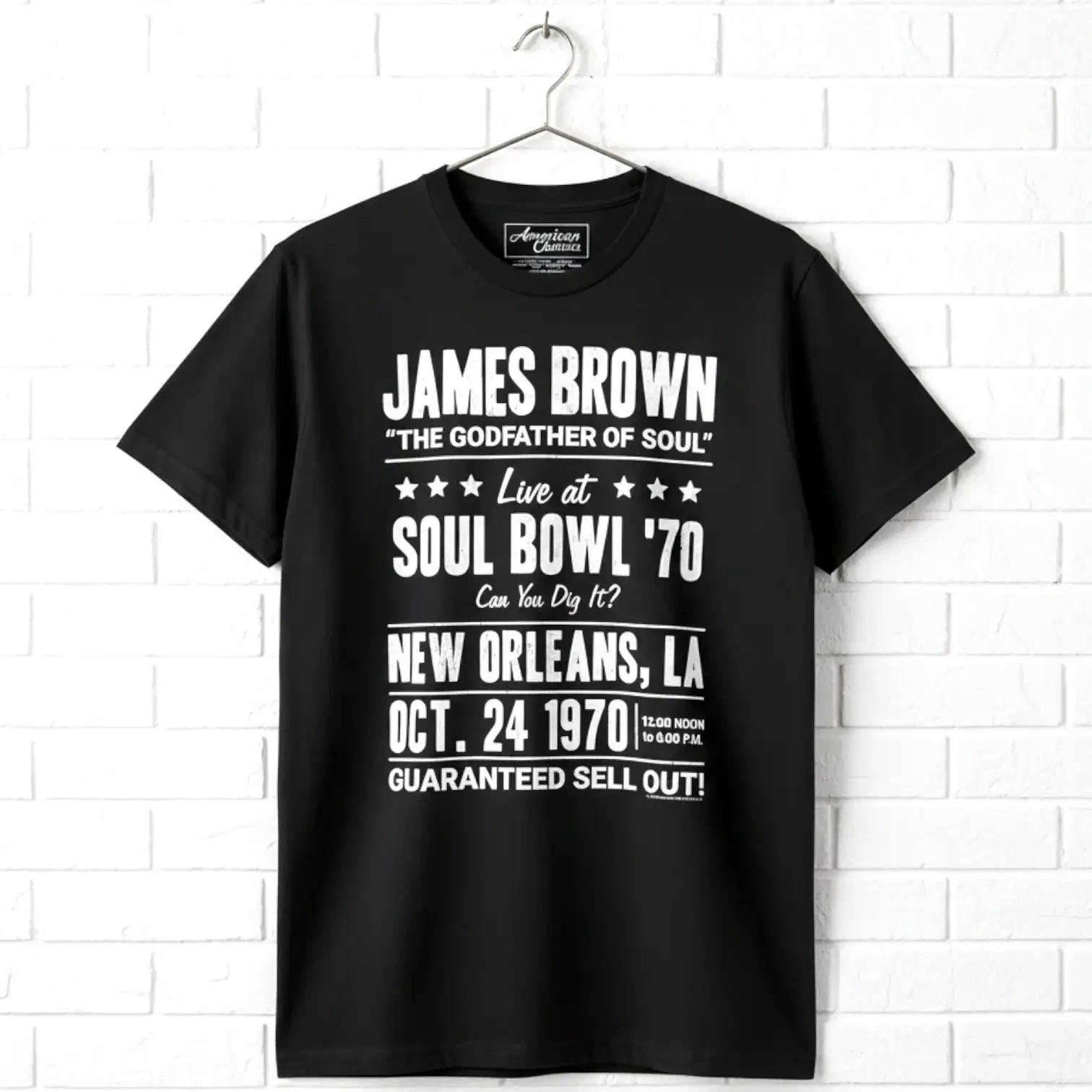 James Brown Soul Bowl New Orleans 70 Men s T Shirt S