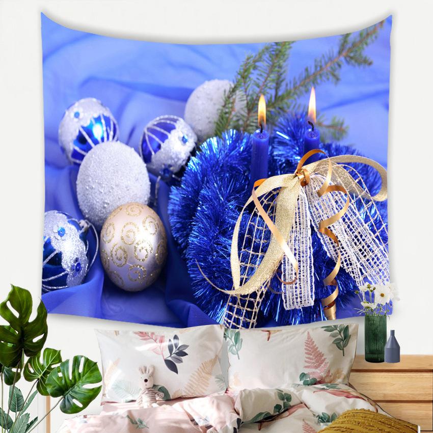 Christmas Tree Tapestry Full of Colorful Balls, Bedroom and Living Room Background Hanging Cloth