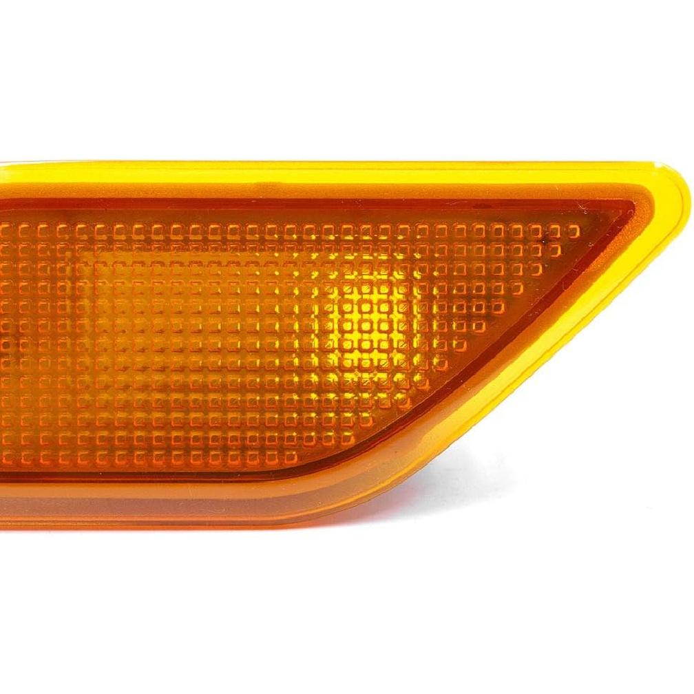 NJSBYL Amber Yellow Lens Front Bumper Side Marker Lights Lamp Housing for 2010-2013 Mercedes-Benz W212 E-Class Pre-LCI E350 E550 E63 AMG Sedan/Wagon