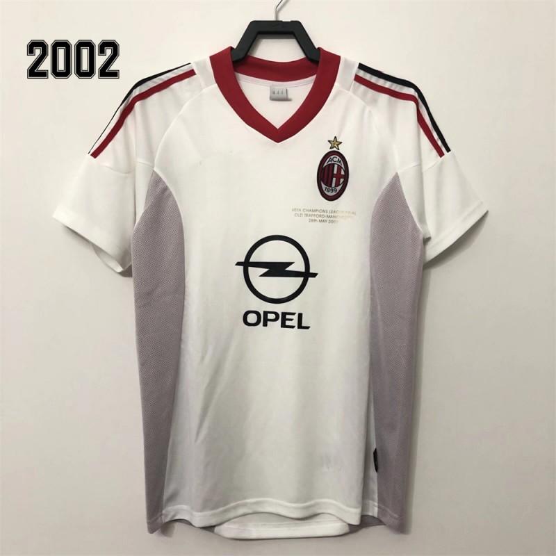 

Retro Jerseys AC Football Clothes Shirts Thai Version A Goods Home Away Short-sleeved Men s T-shirt Kaka Ronaldinho Nostalgia XL