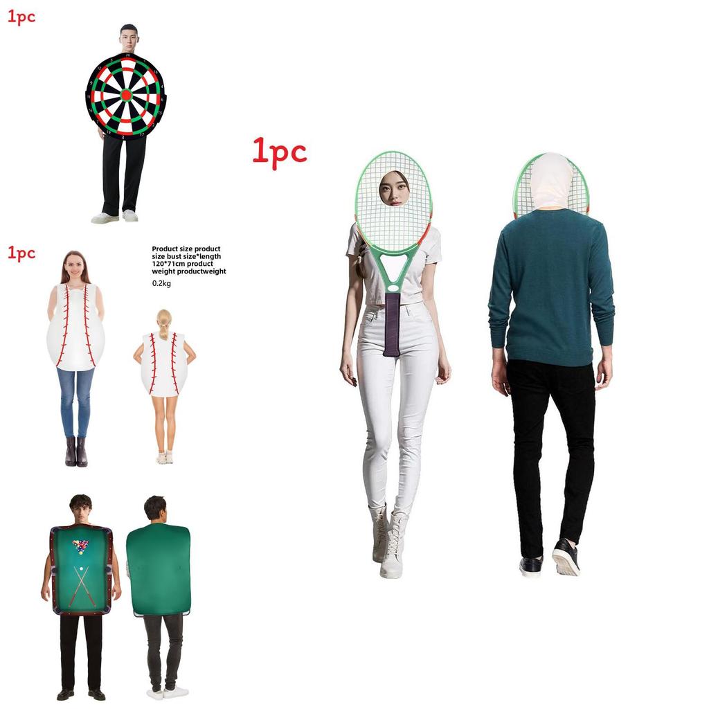 Halloween Party Costume Onesie With Foam Padding Rugby Billiards Costume Event Jumpsuit Performance