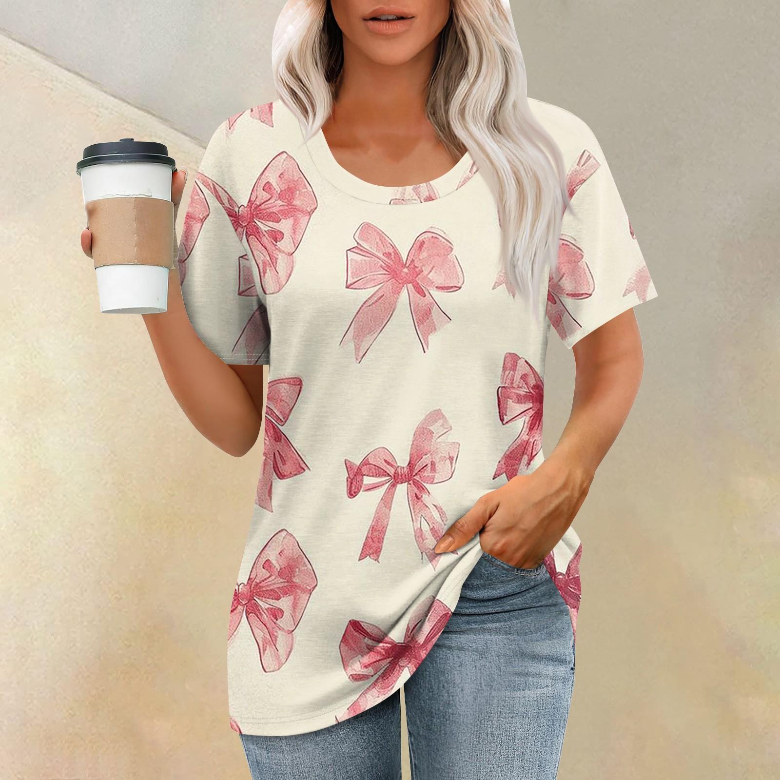 

Женская футболка с принтом, короткий рукав, повседневная, выходного дня, модная, базовая, с круглым вырезом, обычная, летняя L бежевый