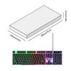 RGB Gaming Keyboard 98 Keys Mechanical Keyboard 1.5m Cable USB Wired Keyboard Seven Color Lights for Computer Laptop PC Gamer