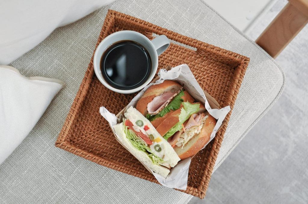 Sakai Sangyo Rattan Square Tray (23.5cm) Bread Basket, Rattan Tray