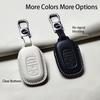Genuine Leather Car Key Case Cover Fob For Honda Accord Civic 11Th    Hr-V Cr-V Pilot Sport Si Ex Keychain Protector