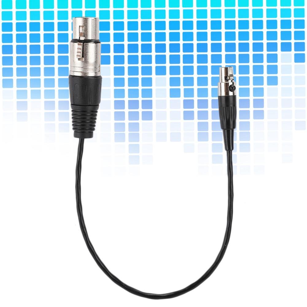 Copper Wire Mini XLR 3pin To XLR 3pin Female Aluminum Foil Shielded Microphone Cable  Daily Use