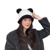 Women's New Warm Knitted Hat Korean Style Versatile Cute Ear Windproof Ear Protection Face Small Wool Hat