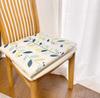 Printed seat cushion set of green 2, 40x40cm, leaf,