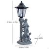 Mother and Sons Outdoor Statue Accessory with Solar Lights Ornament Gift Modern Decorative
