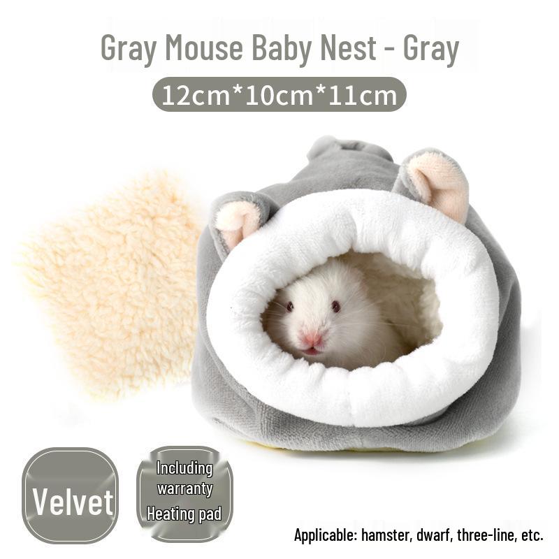 Winter Warm Cotton Nest for Small Pets: Hamsters, Chinchillas, Hedgehogs, Squirrels & Rabbits