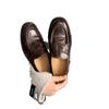 ! Wang Xiaoxiao poison shoes retro leather one-pedal thick heel handmade small leather shoes single shoes