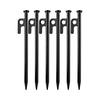 FineGood Forged Alloy Steel Pegs, Set of 6, 20cm, High Strength and Anti-corrosion Treatment, Suitable for Hard Soil, Sand and Grass, for Fixing