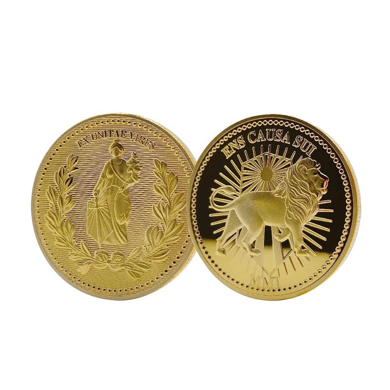 1pc Speedy Lion Gold Coins John Wick Keanu Reeves Collection Coins Continental Hotel Room Card Movies