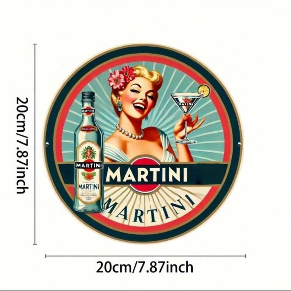 Vintage Cocktail Tin Sign Wall Decor Retro Home Bar Cafe Gift