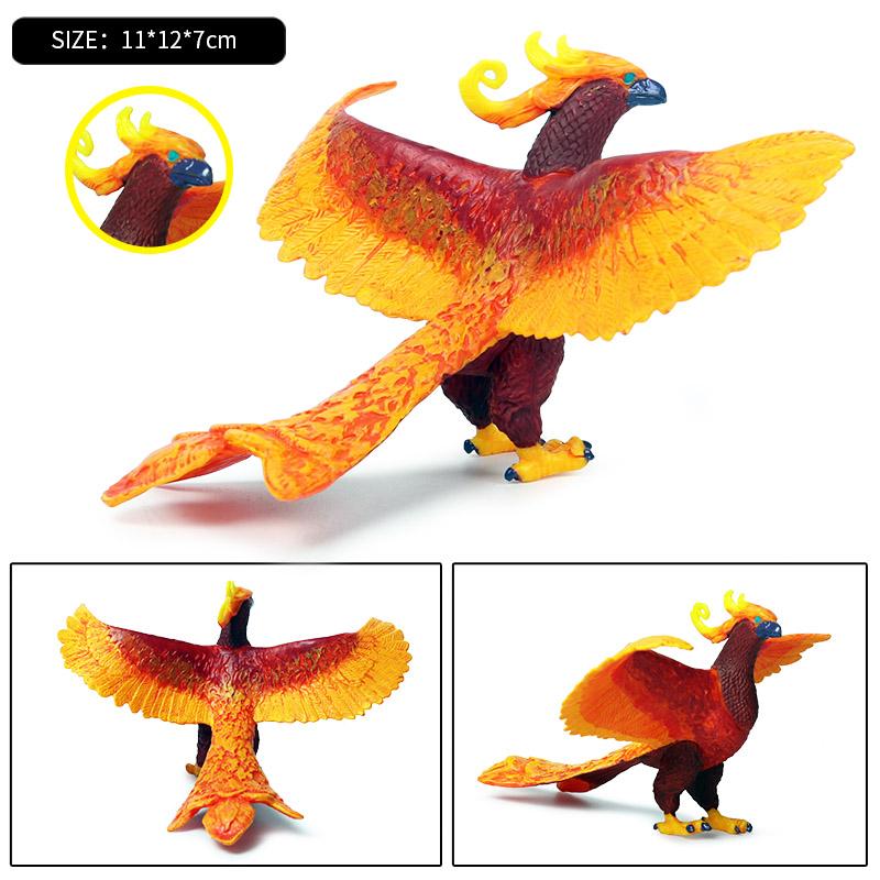 Oenux Phoenix Cerberus Ice Monster Model Cerberus Griffin Dragon Dinosaurs Action Figures Animals Toy Collection Kid Gift