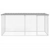 Vidaxl Chicken Coop, With Roof, Light Gray, 203X98X90 Cm, Steel