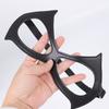 1pc Half-Face Cat-Eye Costume Mask for Women, Black Faux Leather Cat Mask for Masquerade, Halloween Party, And Cosplay