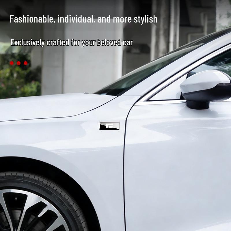 Ji Shi 01 Car Emblem Sticker: Personalized Interior & Exterior Modification