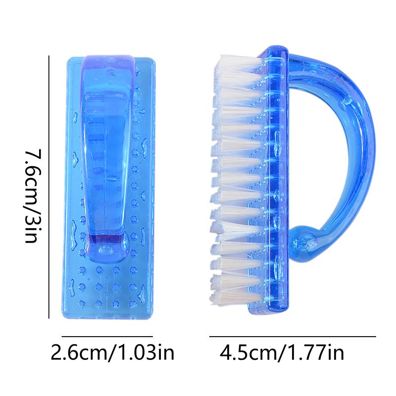 Cleaning Nail Brushes Manicure Remove Dust Nail Cleaning Tool Large Plastic Manicure Pedicure Soft Fiber Wool Exfoliating Brush