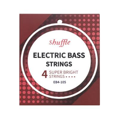 Струны для 4-струнной электробас-гитары Shuffle EB4-105 Шестигранные Из высокоуглеродистой стали С никелевой обмоткой Бас-гитара и аксессуары