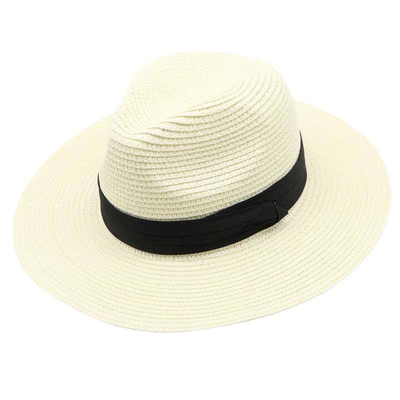 Chapeau de paille d'été Mode Déguisement Chapeau haut de forme Adulte Tissé à la main Pare-soleil Chapeau de protection solaire Spot