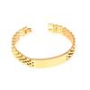 15mm Wide Curved Bar Watch Band Bracelet for Men Stainless Steel Adjustable Titanium Steel Korean Fashion Jewelry