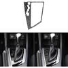 Echte Premium-Kohlefaser-Auto-Mittelkonsolen-Schaltknauf-Panel-Rahmenverkleidung Weicher Aufkleber Kompatibel mit Toyota Corolla/Levin 2014 2015 2016 2017 2018