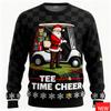 3D Printed Funny Santa Claus Play Golf Graphic Ugly Christmas Sweater for Women New Xmas Pullovers Sweatshirts Cool Jumper Tops
