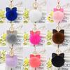 Mode Faux Kaninchen Fell Ball Charme Tasche Telefon Auto Anhänger Schlüsselanhänger Schlüsselanhänger
