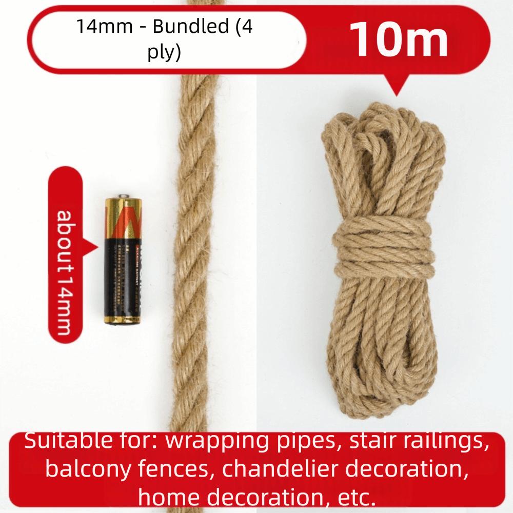2/3/4/5/6/14mm Jute Twine Rustic Macrame Cord Farmhouse Style Jute Cord  Crafts Wrapping