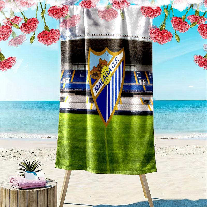 Málaga C.F. Poster Beach Towel, Large Soft Quick Dry Towel for Beach Camping Swimming