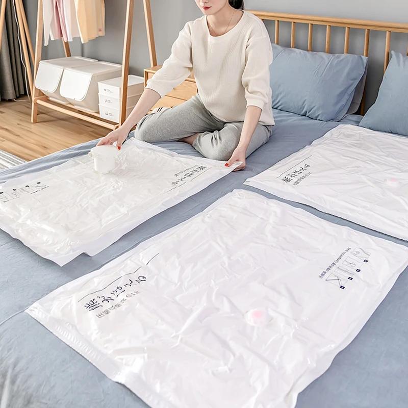 Vakuumbeutel zur Aufbewahrung von Kleidung Platzsparender Aufbewahrungsbeutel Zuhause Reise Komprimier Organizer Paket