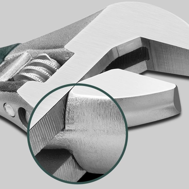 6/8/10/12inch Adjustable Wrench Professional Shifters Spanner with Wide Calibers Opening for Household