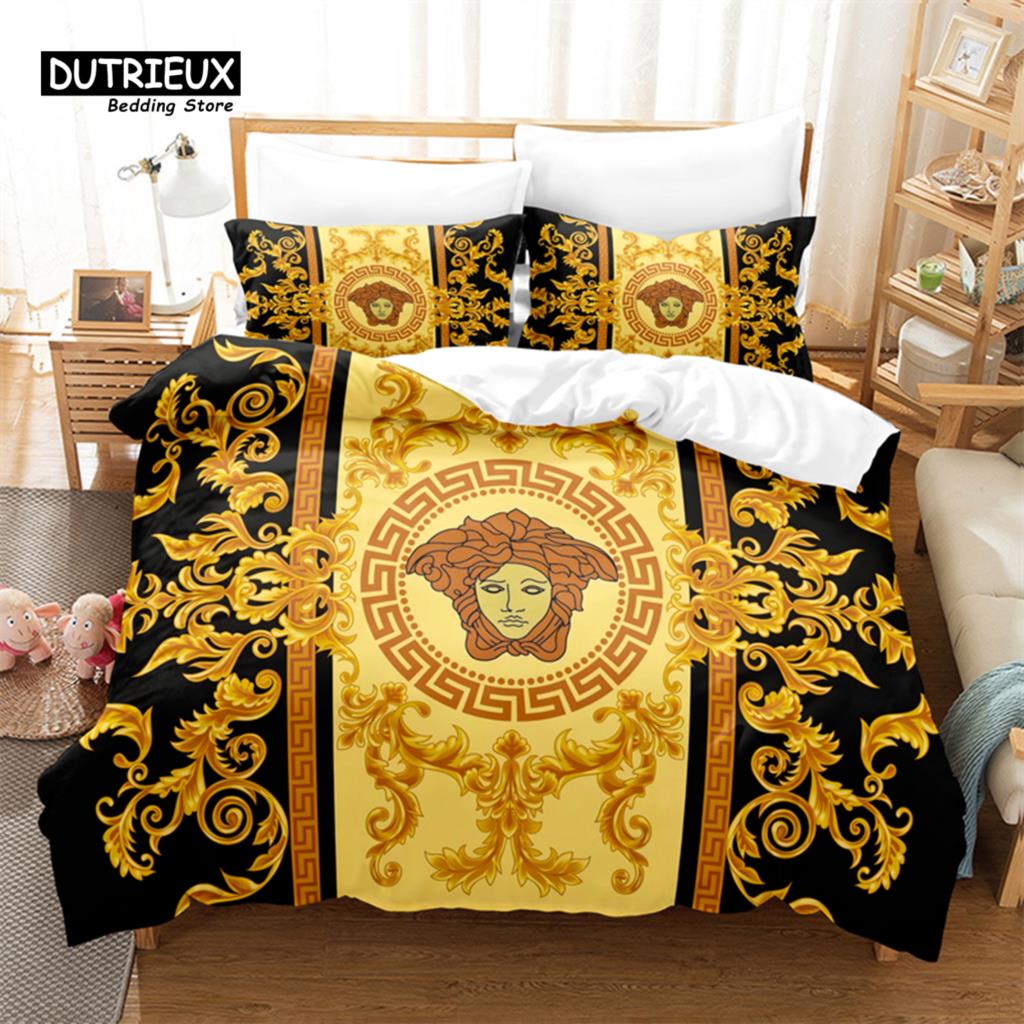 

Комплект пододеяльников с рисунком в стиле модерн, модный комплект постельного белья, мягкий, удобный, дышащий, для декора спальни и гостевой комнаты EU single(135x200cm)