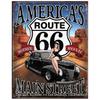 USA Route 66 Metal Signs Wall Poster Plaque Warning Sign Vintage Iron Painting Decoration for Home Cafe Living Room Club Bar
