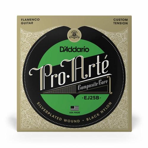 Corzi D'Addario EJ25B Flamenco Chitară Clasică, Nailon Negru