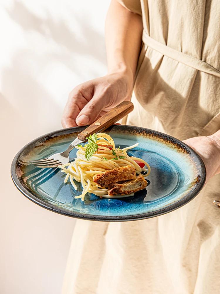 8-Zoll Eis-Scheibe japanische Keramik Dessertteller Premium-Gericht