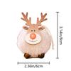 Reindeer Christmas Ornaments Plush 4x Cute Antler Pendants Animal Christmas Ornaments Creative Reindeer Plush Elk Ornaments