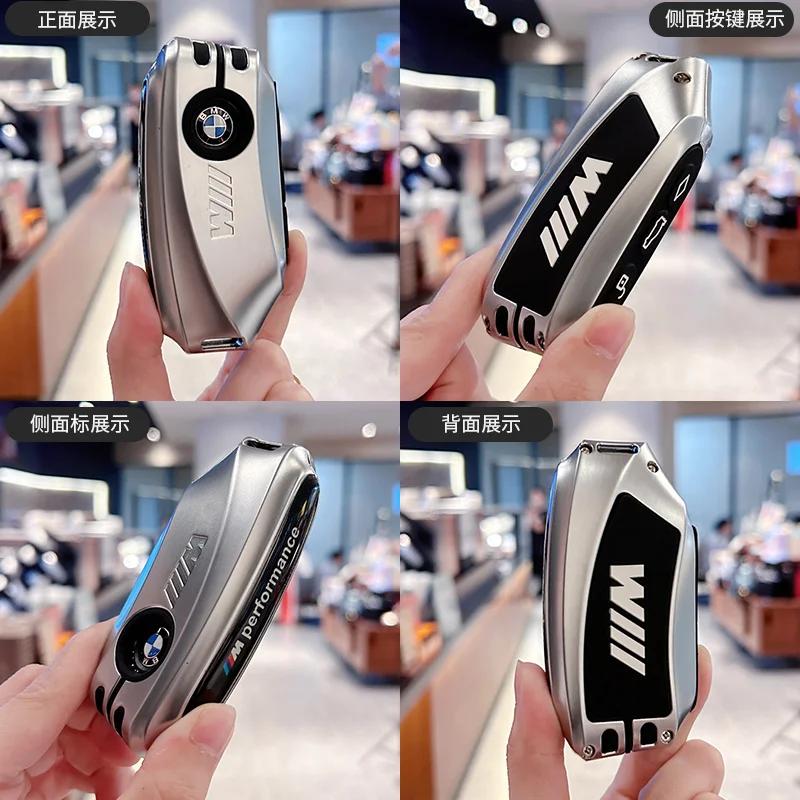 Car Remote Key Case Cover Shell Fob For BMW X1 U11 G70 7 Series 320i X3 X5 X7 i7 G07 LCI iX G09 XM U06 G81 M3 2023 2024 ussh51
