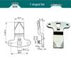 MS324 Zinc Alloy T/L-Type Handle Lock for Air Purifier Door and Industrial Equipment