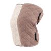 Unisex Triple-Layer Velcro Fleece Knee Pads for Autumn & Winter - Thick, Warm, Protective Gear.