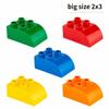 Bogenstein 2x3 5 Stück DIY Klassisch Bildung Bausteine Kompatibel mit Duplo Großen Steinen Spielzeug für Kinder