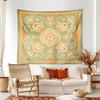 Retro Bohemia Tapestry Floral Wall Art Tapestry Aesthetic Indian Boho Design for Living Room Bedroom Dorm Decor Backdrops Cloth
