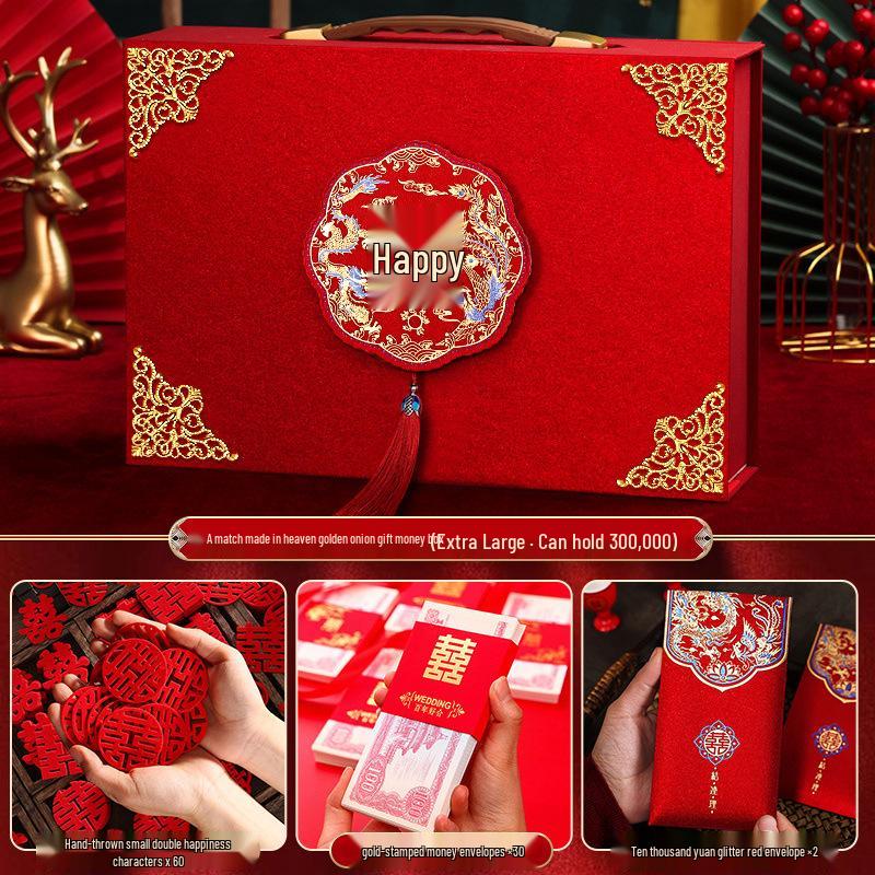 Luxury Betrothal Gift Box: Elegant Engagement & Wedding Decoration for Bride Price Cash